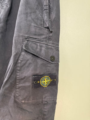 Stone Island Black RE-T Cargo Bottoms