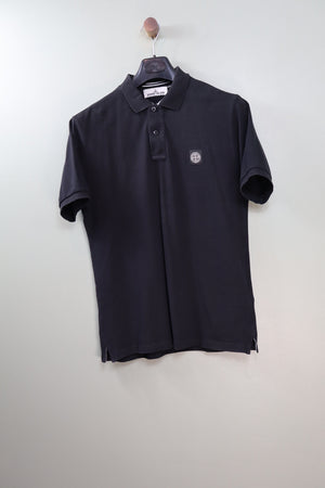 Stone Island Black Slim Fit Polo