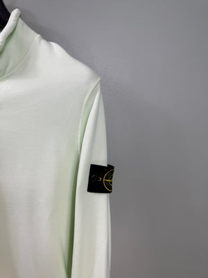 Stone Island Pastel Green 1/4 Zip Jumper