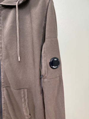 C.P. Company Khaki Zipped Hoodie