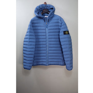 Stone Island Blue Loom Woven Down Jacket