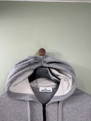Stone Island Grey Zipped Hoodie