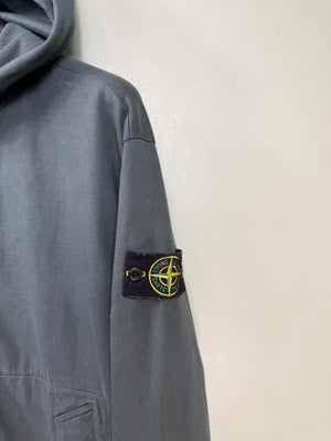 Stone Island Dark Green Zipped Hoodie