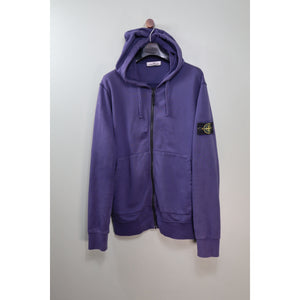 Stone Island Purple Zipped Hoodie