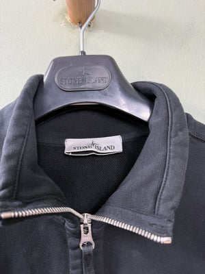 Stone Island Black Stellina Zipped Jumper