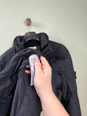 Stone Island Black Crinkle Reps Down Jacket