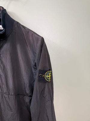 Stone Island Black Nylon Metal Smock