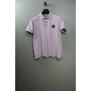 Stone Island Light Pink Slim Fit Polo