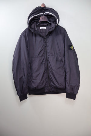 Stone Island Black Crinkle Reps Jacket