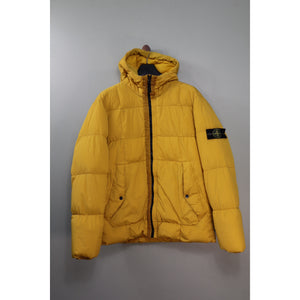 Stone Island Yellow Crinkle Reps Down Jacket