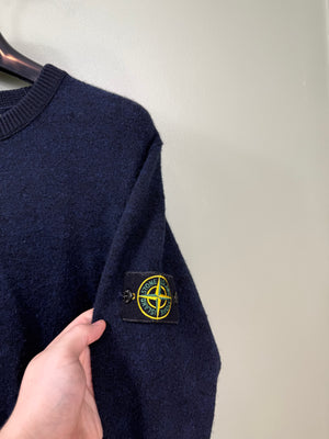 Stone Island Navy Knit Jumper