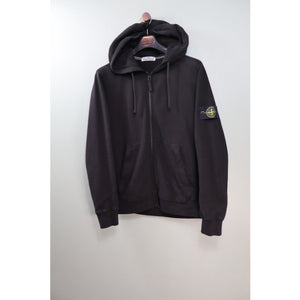 Stone Island Black Zipped Hoodie