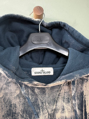 Stone Island Blue Corrosion Hoodie