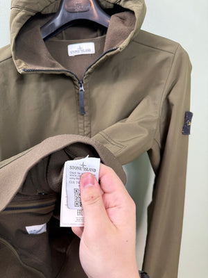 Stone Island Khaki Soft Shell Jacket
