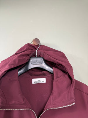 Stone Island Burgundy Soft Shell Jacket