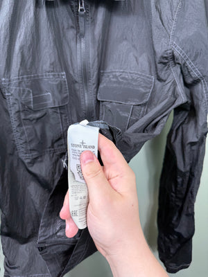 Stone Island Black Nylon Metal Overshirt