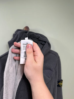 Stone Island Charcoal Grey Zipped Hoodie