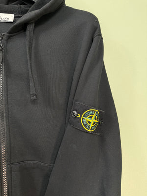 Stone Island Black Zipped Hoodie