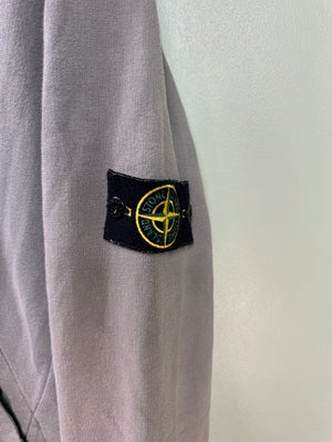 Stone Island Grey Zip Hoodie