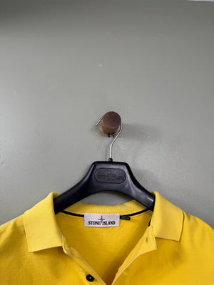 Stone Island Yellow Slim Fit Polo