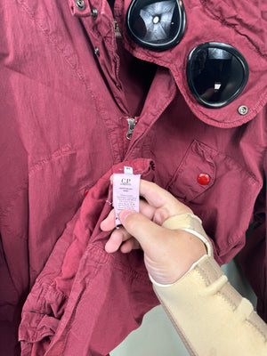C.P. Company Burgundy 50 Fili Goggle Jacket