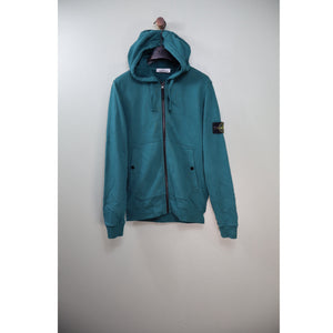 Stone Island Petrol Green Zipped Hoodie