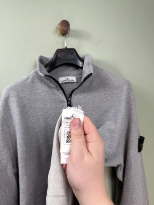 Stone Island Grey 1/4 Zip Jumper