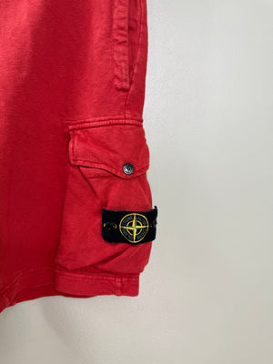 Stone Island Red Shorts