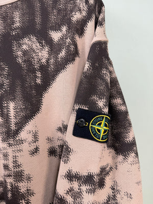 Stone Island Beige Earth Camo Jumper