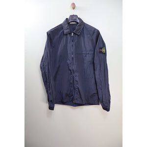 Stone Island Navy Nylon Metal Overshirt