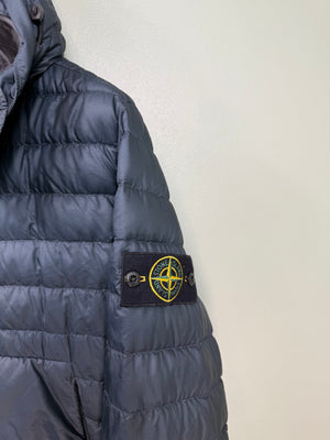 Stone Island Navy Bio-Based Ripstop Nylon Down Jacket