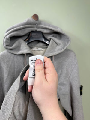 Stone Island Grey Zipped Hoodie