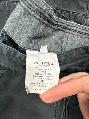 Stone Island Black Vintage Cargo Bottoms