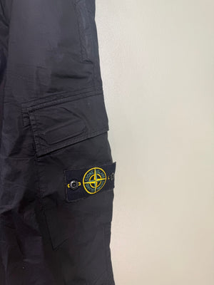 Stone Island Black RE-T Cargo Bottoms
