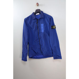 Stone Island Blue Nylon Metal Overshirt