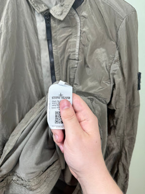 Stone Island Khaki Nylon Metal Overshirt