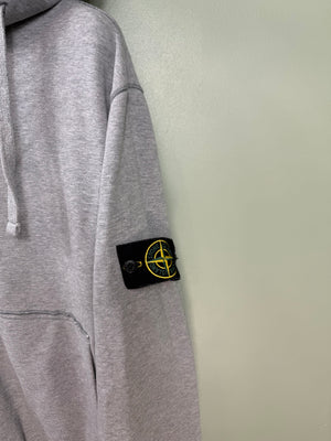 Stone Island Grey Zipped Hoodie