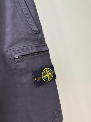 Stone Island Black SL Cargo Shorts