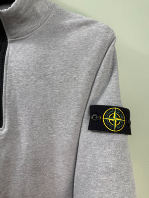 Stone Island Grey 1/4 Zip Jumper
