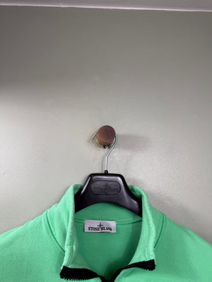 Stone Island Green 1/4 Zip Jumper