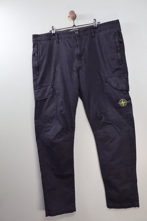 Stone Island Black RE-T Cargo Bottoms