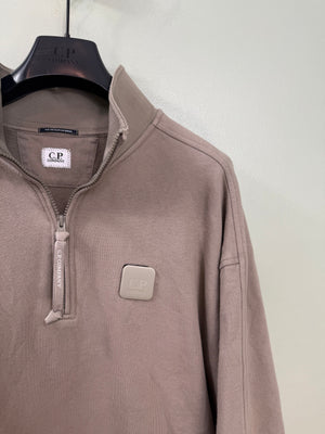 C.P. Company Khaki Metropolis 1/4 Zip Jumper