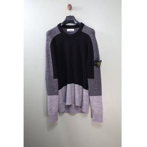 Stone Island Black/Grey Knit Jumper