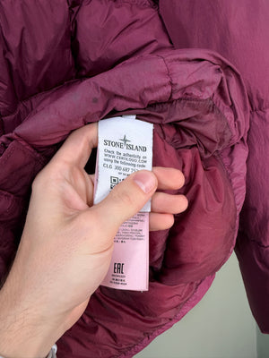 Stone Island Purple Crinkle Reps Down Jacket