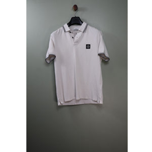 Stone Island White Slim Fit Polo