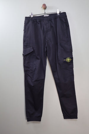 Stone Island Black RE-T Cargo Bottoms