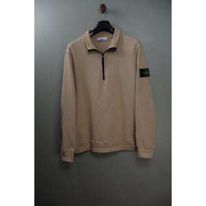 Stone Island Beige 1/4 Zip Jumper