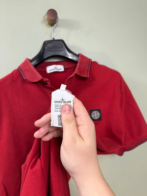 Stone Island Red Slim Fit Polo