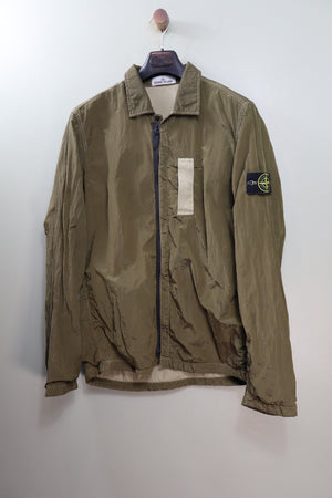 Stone Island Khaki Nylon Metal Overshirt