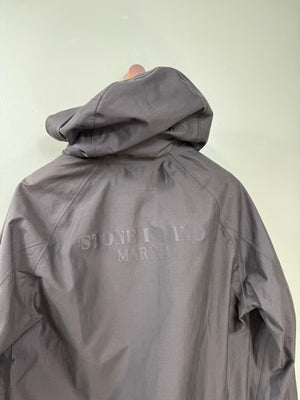 Stone Island Black Jaquard Marina Down Jacket